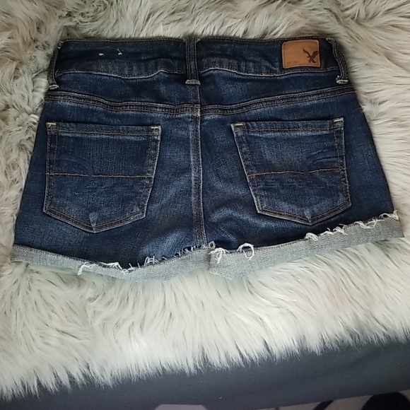 American Eagle Jean Shorts Size 00 - Picture 2 of 3